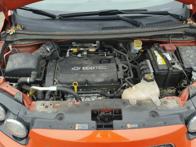 1G1JA6SG5D4200930 - 2013 CHEVROLET SONIC LS ORANGE photo 7