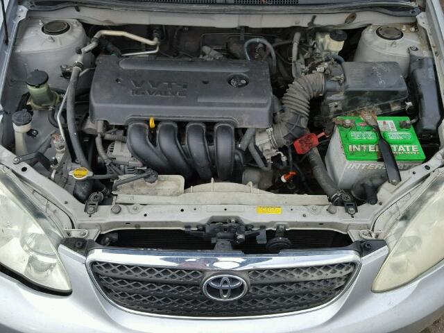 1NXBR32E96Z747425 - 2006 TOYOTA COROLLA CE SILVER photo 7