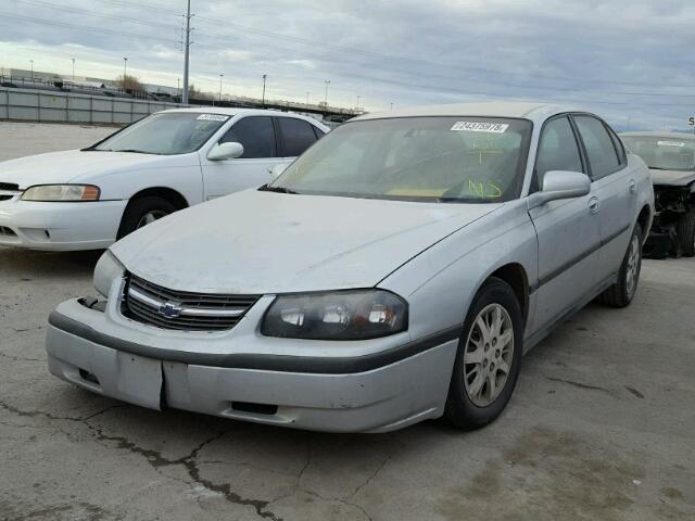 2G1WF52E649426245 - 2004 CHEVROLET IMPALA SILVER photo 2