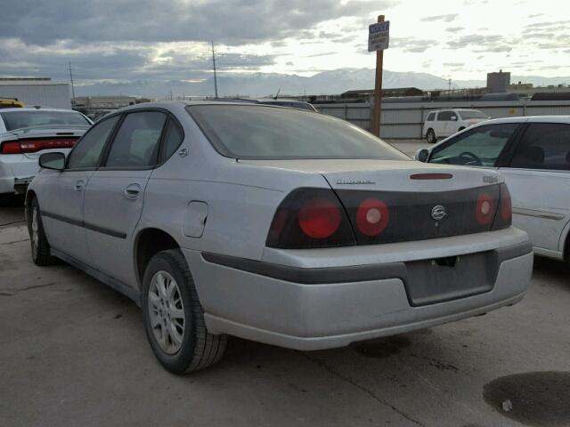 2G1WF52E649426245 - 2004 CHEVROLET IMPALA SILVER photo 3