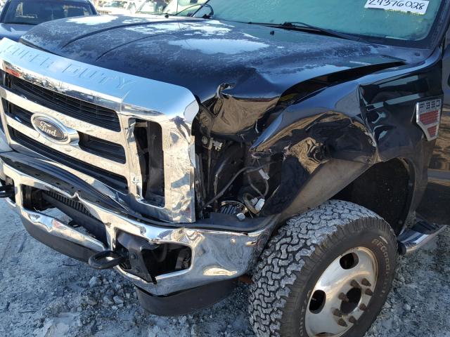 1FTWW3DR1AEA96955 - 2010 FORD F350 SUPER BLACK photo 9