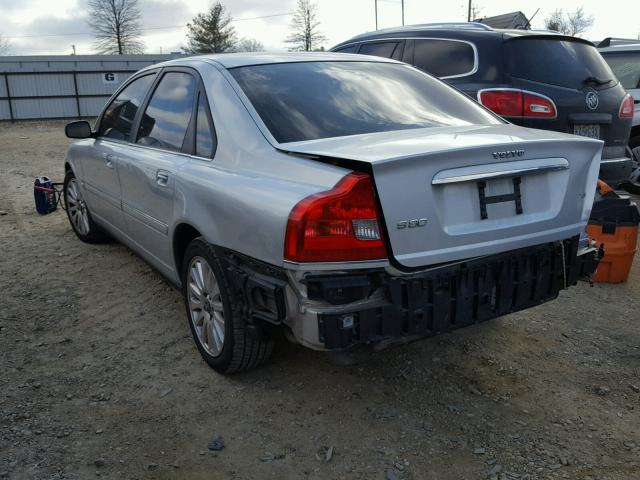 YV1TS911451391796 - 2005 VOLVO S80 T6 TUR SILVER photo 3