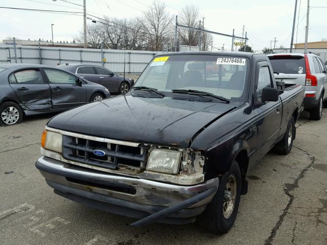 1FTCR10A0RTB00290 - 1994 FORD RANGER BLACK photo 2