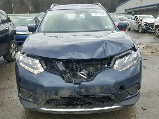 5N1AT2MV7GC899733 - 2016 NISSAN ROGUE S BLUE photo 9