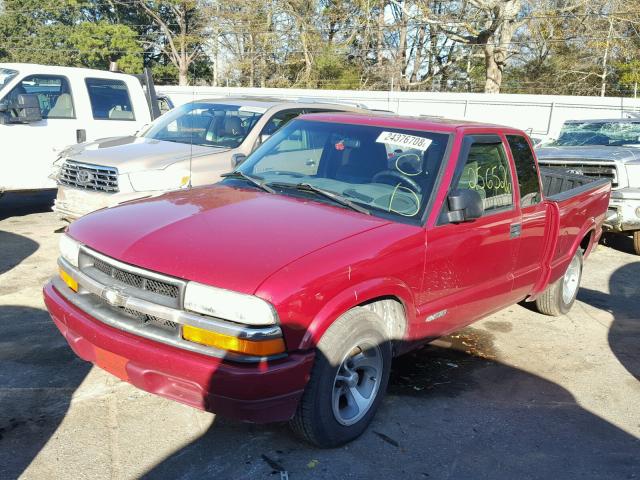1GCCS195118241726 - 2001 CHEVROLET S TRUCK S1 RED photo 2