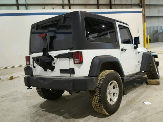 1C4AJWAG0EL181462 - 2014 JEEP WRANGLER S WHITE photo 4