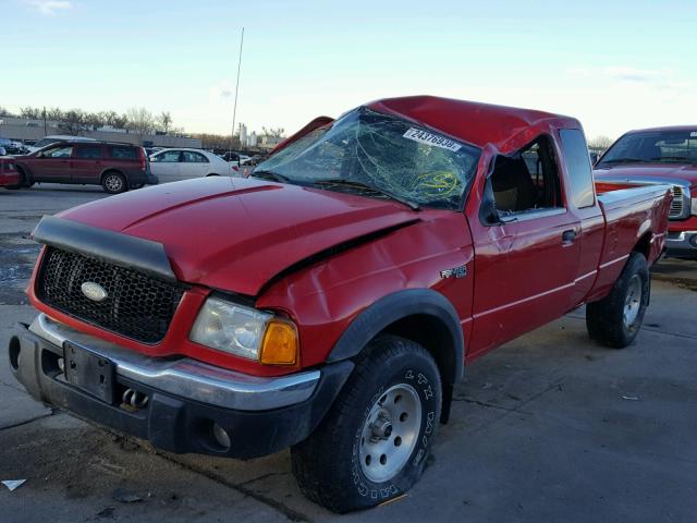 1FTZR45E42PA75402 - 2002 FORD RANGER SUP RED photo 2