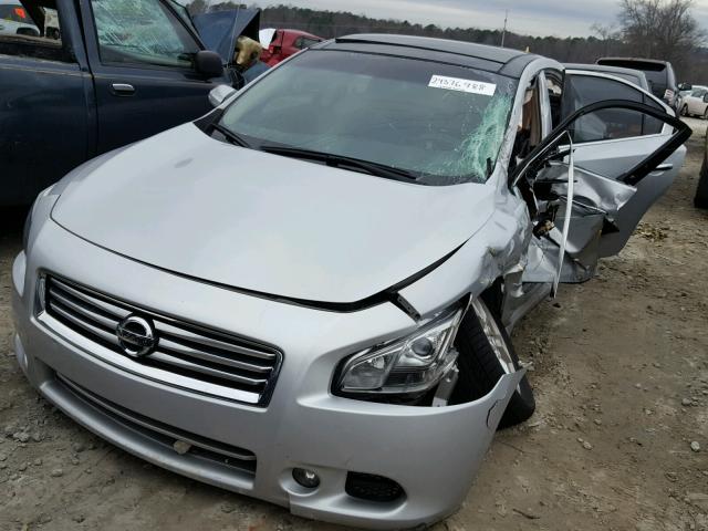 1N4AA5AP1DC821547 - 2013 NISSAN MAXIMA S SILVER photo 2