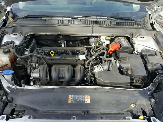 1FA6P0H71G5105981 - 2016 FORD FUSION SE SILVER photo 7