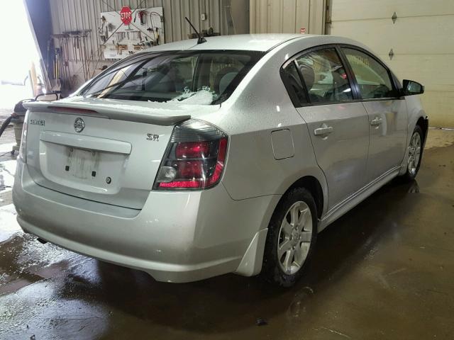 3N1AB6AP9BL725053 - 2011 NISSAN SENTRA 2.0 SILVER photo 4