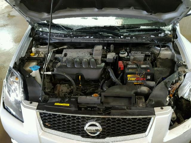 3N1AB6AP9BL725053 - 2011 NISSAN SENTRA 2.0 SILVER photo 7