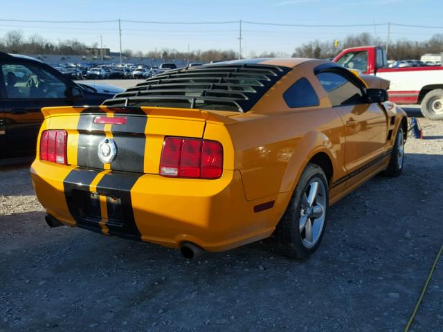 1ZVFT82HX75197529 - 2007 FORD MUSTANG GT ORANGE photo 4