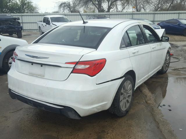 1C3CCBAB5DN647118 - 2013 CHRYSLER 200 LX WHITE photo 4