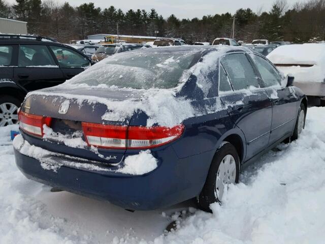 1HGCM56313A131910 - 2003 HONDA ACCORD LX BLUE photo 4