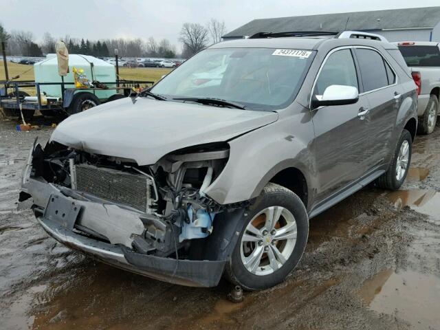 2CNALFEW5A6406002 - 2010 CHEVROLET EQUINOX LT BROWN photo 2