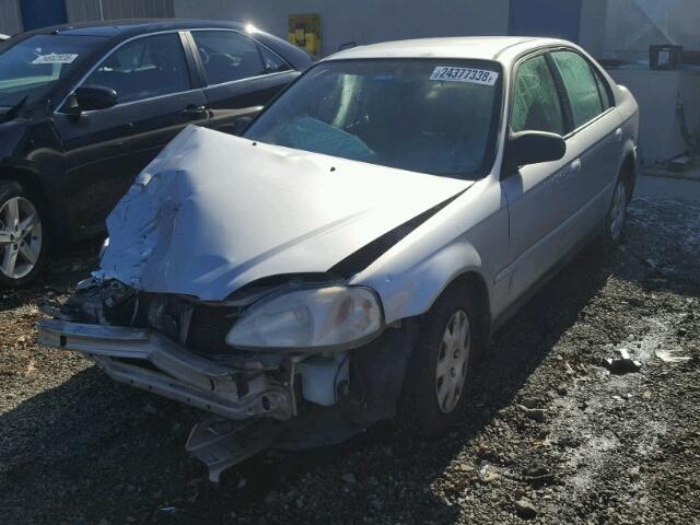 2HGEJ6612YH553098 - 2000 HONDA CIVIC BASE Gümüş foto 2