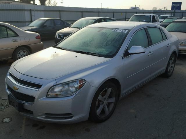 1G1ZC5EU2BF142169 - 2011 CHEVROLET MALIBU 1LT SILVER photo 2