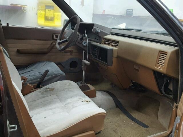 JT2SV12H9E0087755 - 1984 TOYOTA CAMRY DLX BROWN photo 5