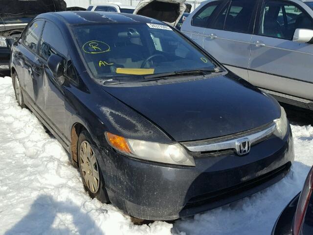 2HGFA16257H038028 - 2007 HONDA CIVIC DX BLACK photo 1