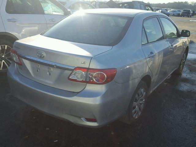 5YFBU4EE9DP081391 - 2013 TOYOTA COROLLA BA SILVER photo 4