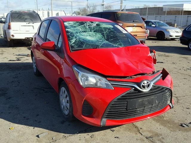 VNKKTUD32FA052266 - 2015 TOYOTA YARIS RED photo 1