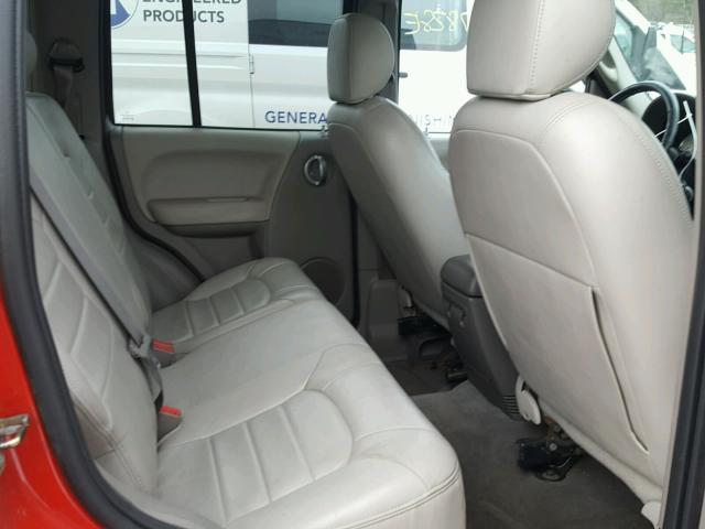 1J4GL58K34W170939 - 2004 JEEP LIBERTY LI RED photo 6