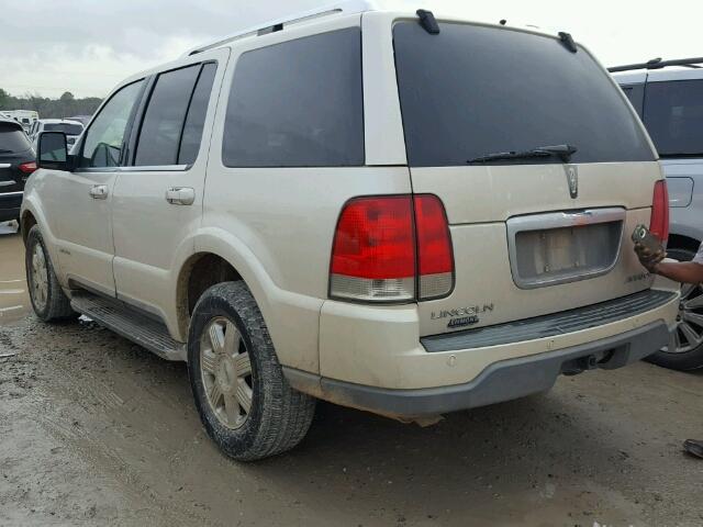5LMEU68H65ZJ06973 - 2005 LINCOLN AVIATOR 金色 照片 3