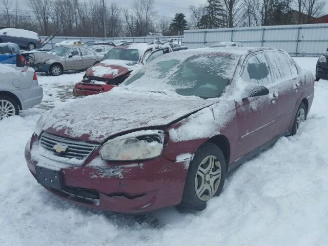 1G1ZS58F27F105310 - 2007 CHEVROLET MALIBU LS MAROON photo 2