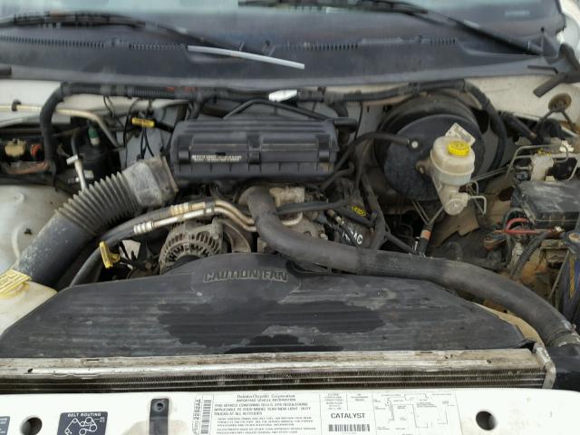 1B7HC16Y7YS500752 - 2000 DODGE RAM 1500 WHITE photo 7