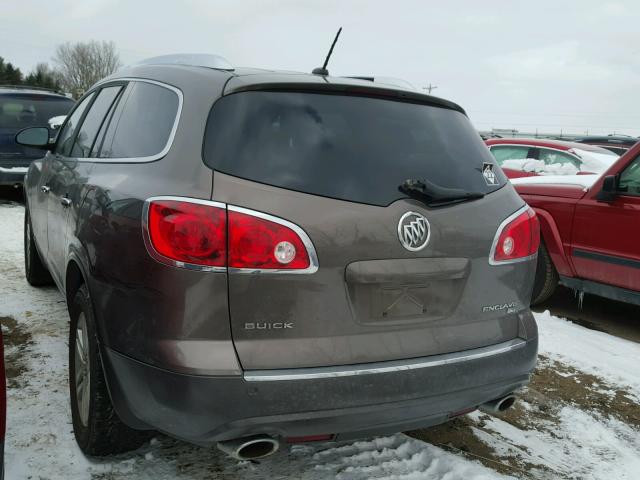 5GAER13788J163450 - 2008 BUICK ENCLAVE CX CHARCOAL photo 3