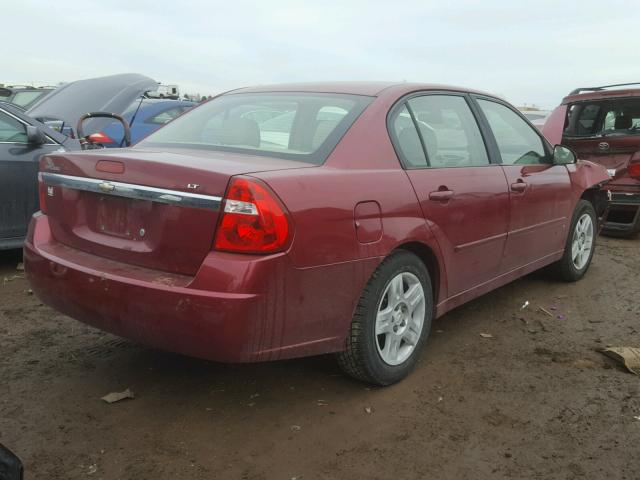 1G1ZT58F17F208697 - 2007 CHEVROLET MALIBU LT MAROON photo 4