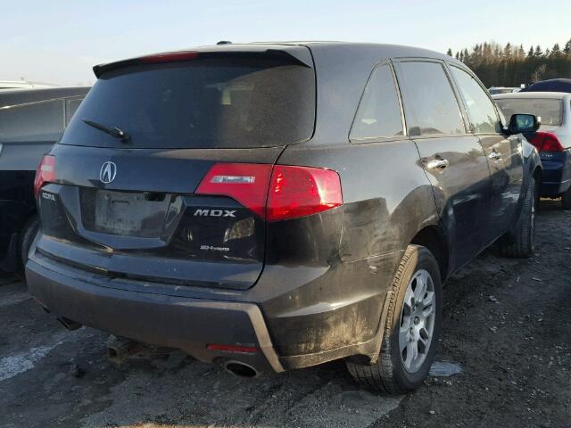 2HNYD286X8H006773 - 2008 ACURA MDX TECHNO BLACK photo 4