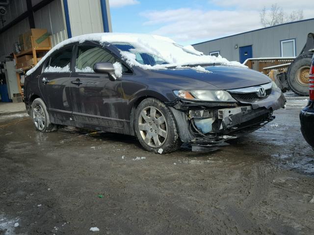 1HGFA16599L027680 - 2009 HONDA CIVIC LX GRAY photo 1