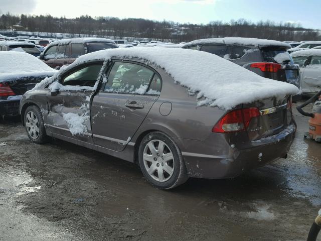 1HGFA16599L027680 - 2009 HONDA CIVIC LX GRAY photo 3