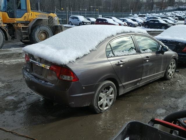 1HGFA16599L027680 - 2009 HONDA CIVIC LX GRAY photo 4