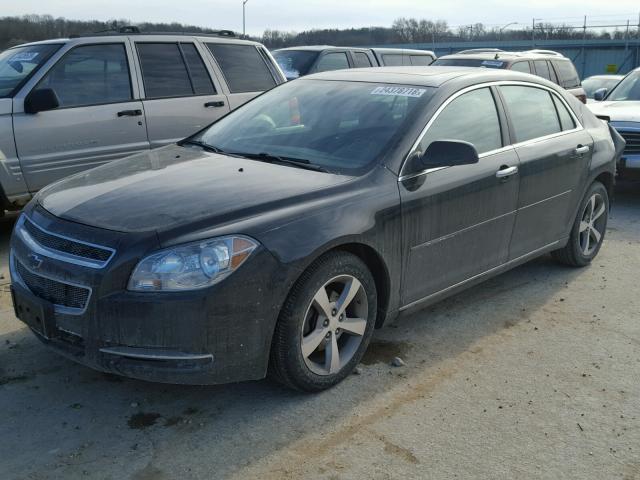 1G1ZC5E00CF200889 - 2012 CHEVROLET MALIBU 1LT BLACK photo 2