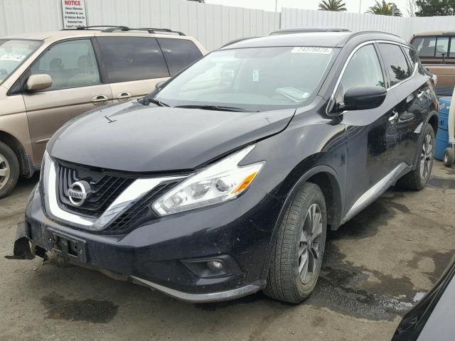 5N1AZ2MG4HN111173 - 2017 NISSAN MURANO S BLACK photo 2