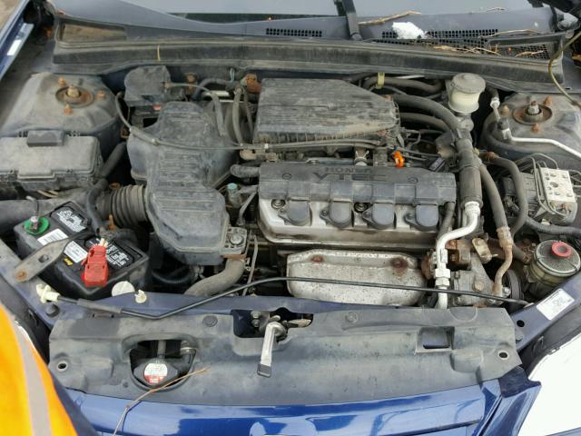 2HGES26753H515593 - 2003 HONDA CIVIC EX BLUE photo 7