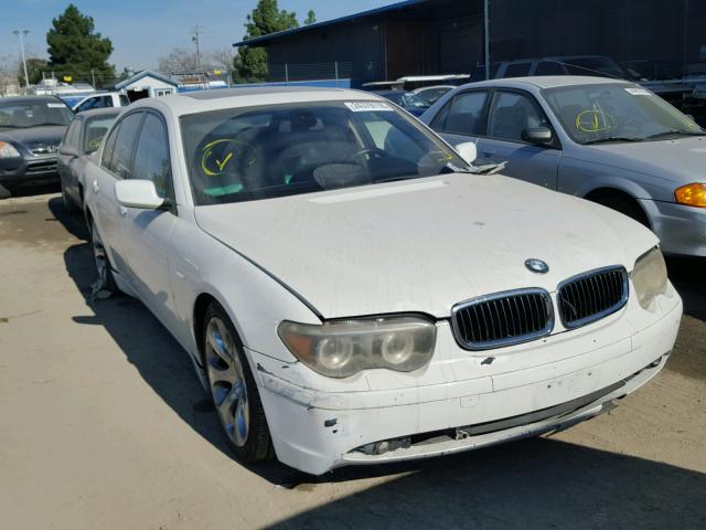 WBAGL63454DP69323 - 2004 BMW 745 I WHITE photo 1