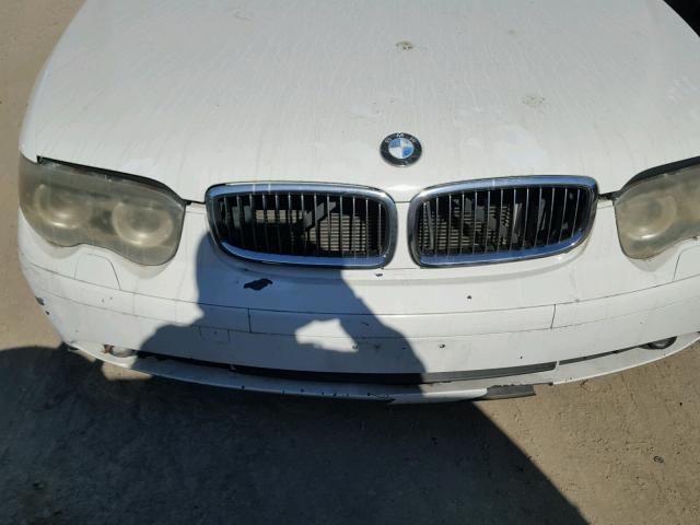 WBAGL63454DP69323 - 2004 BMW 745 I WHITE photo 9