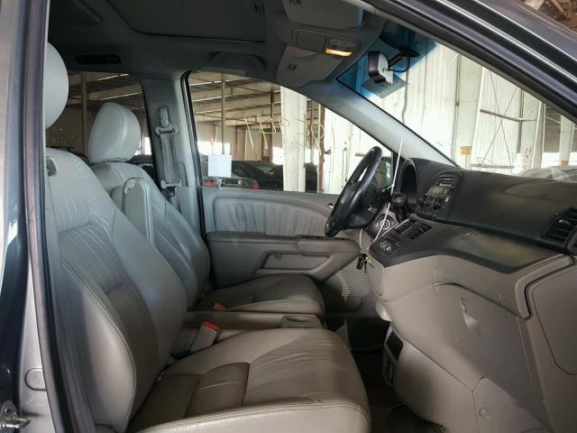 5FNRL38708B400817 - 2008 HONDA ODYSSEY EX GRAY photo 5