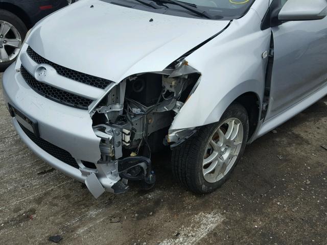 JTKKT624260162359 - 2006 TOYOTA SCION XA SILVER photo 9