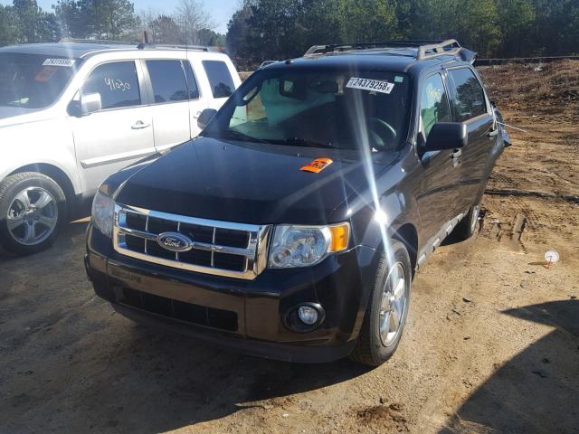 1FMCU0DG4BKA72332 - 2011 FORD ESCAPE XLT BLACK photo 2