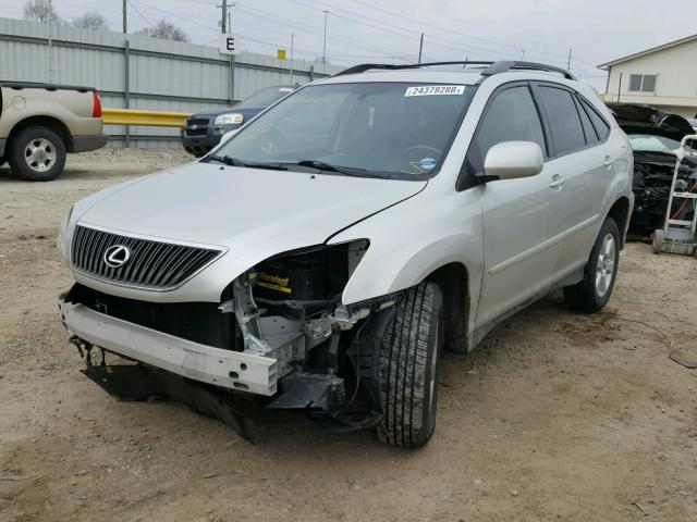 JTJHA31U340024945 - 2004 LEXUS RX 330 SILVER photo 2