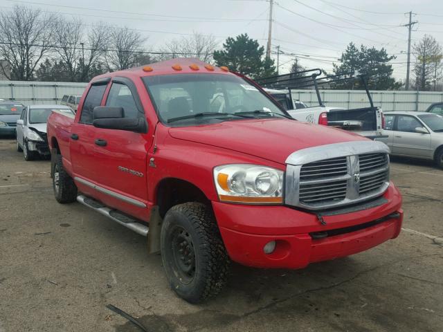 1D7KS28C16J143321 - 2006 DODGE RAM 2500 S RED photo 1