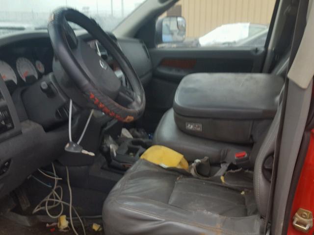 1D7KS28C16J143321 - 2006 DODGE RAM 2500 S RED photo 5