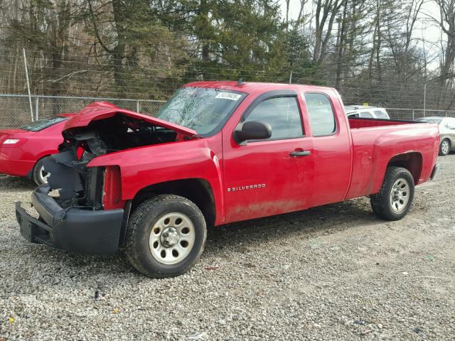 1GCEC19X18Z163265 - 2008 CHEVROLET SILVERADO RED photo 2