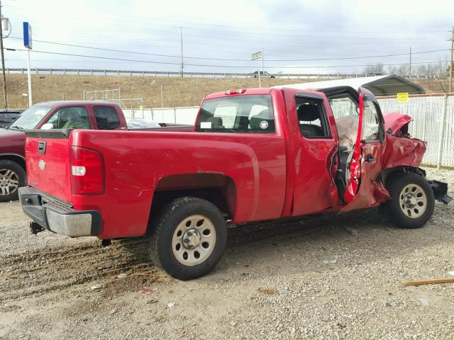 1GCEC19X18Z163265 - 2008 CHEVROLET SILVERADO RED photo 4