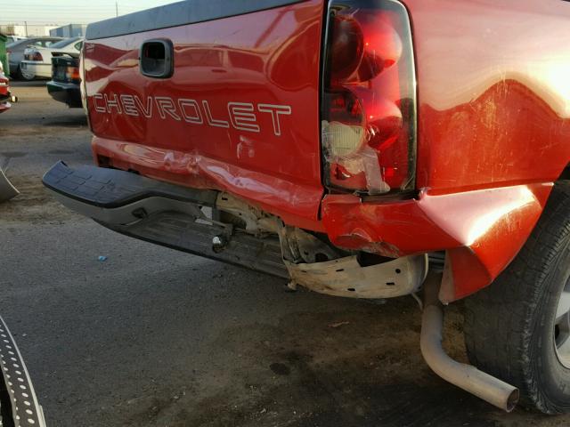 2GCEC19V441307585 - 2004 CHEVROLET SILVERADO RED photo 9