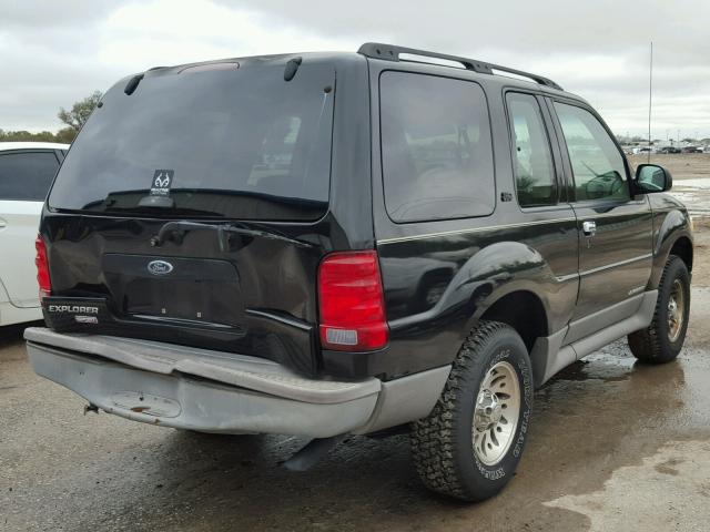 1FMYU60E41UA47933 - 2001 FORD EXPLORER S BLACK photo 4